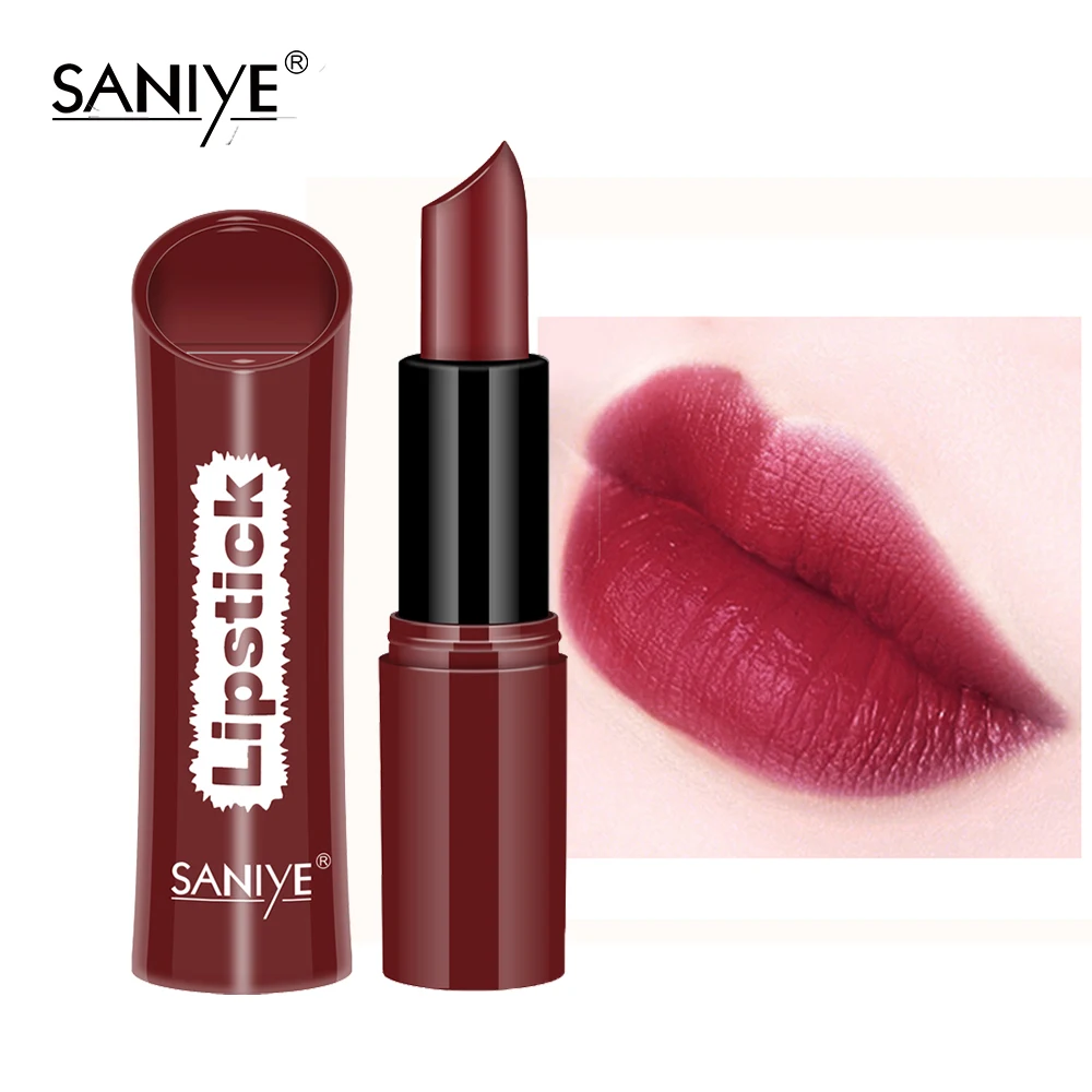 Стойкая матовая губная помада SANIYE нюдовый макияж Увлажняющая красные губы