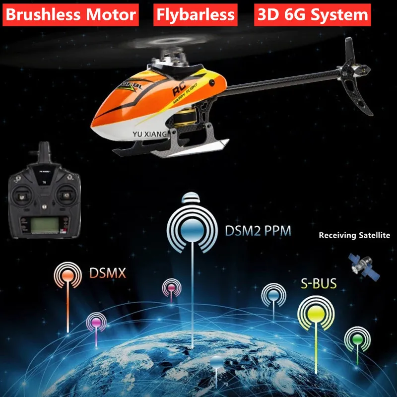 

2,4G 6CH 3D 6G система бесщеточный двойной мотор дистанционное управление Вертолет Flybarless Профессиональный Радиоуправляемый квадрокоптер самол...