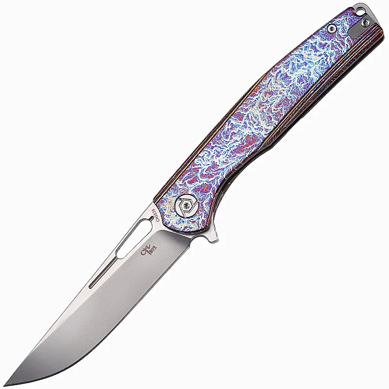 

New Free Shipping S35VN Powder Steel Outdoor Survival Camping Folding Knife Titanium Alloy Ball Bearing Tactical Hunting Knives