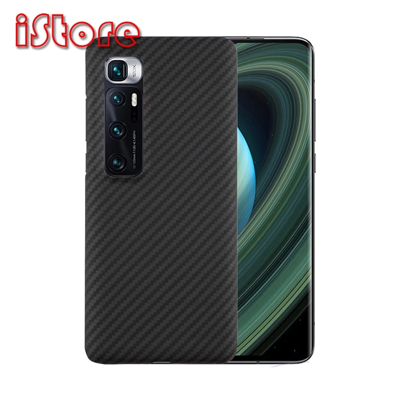 

CF кожи углеродного волокна чехол для телефона для Xiaomi mi 10 Ультра тонкий и легкий атрибуты арамидного волокна материал