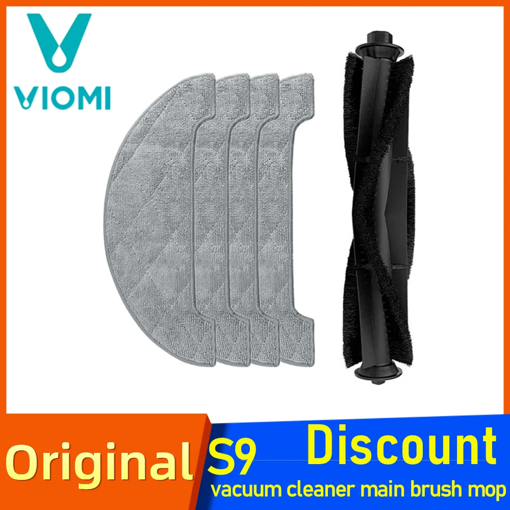 

Xiaomi VIOMI S9 Sweeping Robot Garbage Bag Original Vacuum Cleaner Replacement Dust Bag Side Brush Main Brush Accessories