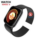 Смарт-часы Series 6 мужские и женские Bluetooth Смарт-часы для Apple Watch iOS iPhone Android смарт-телефон обновление IWO фитнес-трекер
