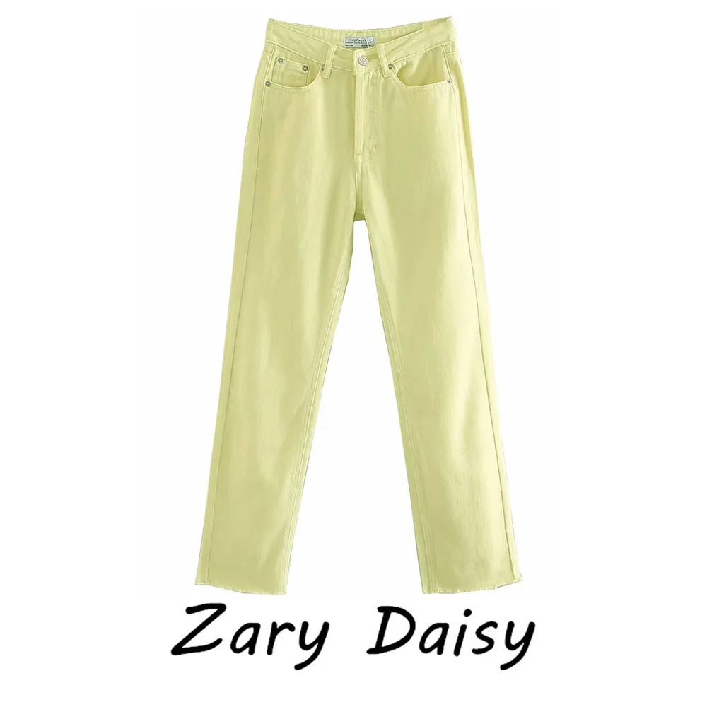 

Zary Daisy jeans women's trousers autumn and winter European and American girl's straight wool casual pants