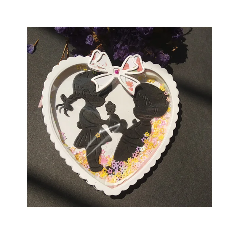 Скрапбукинг сердце свадьба шейкер карты металла резки штампы новые 2019 ремесло