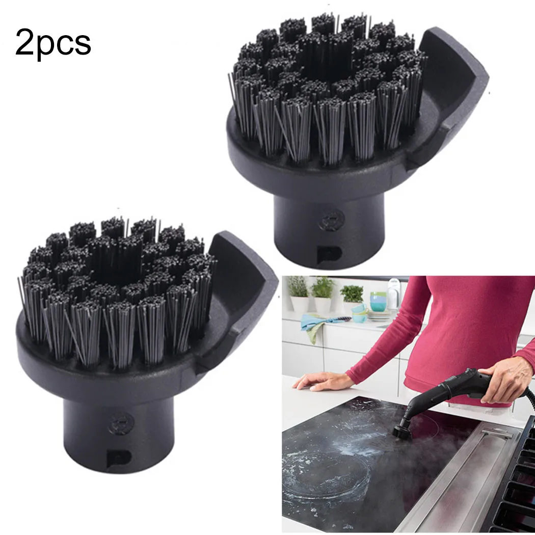 2X пароочиститель щетка круглая с скребок насадка для Karcher SC1/SC2/SC3/SC4 пылесос