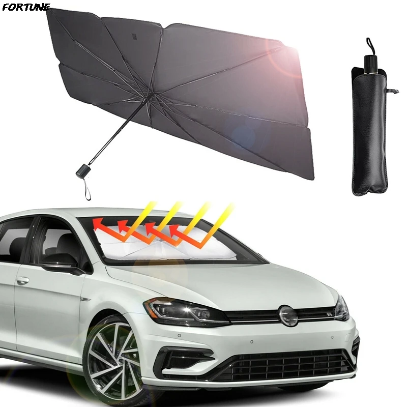 

Складной автомобильный зонт для лобового стекла, Солнцезащитный зонт для автомобиля, защита от УФ-лучей, Солнцезащитный Теплоизоляционный ...