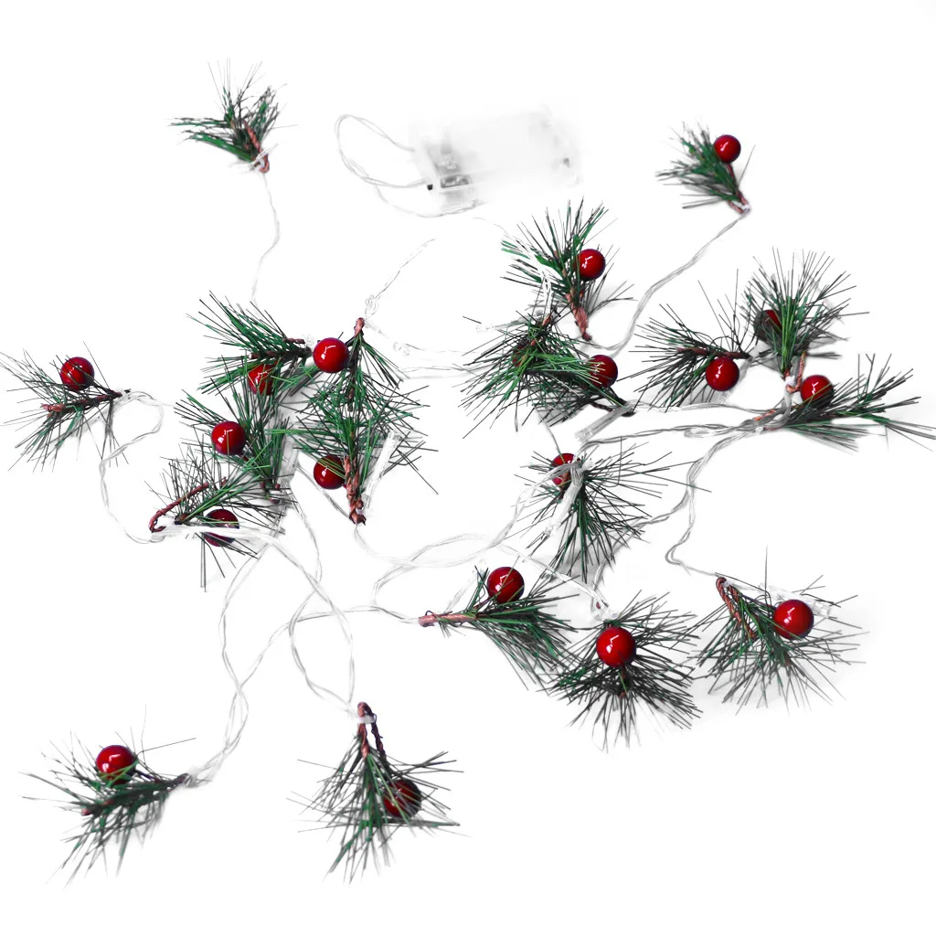 Светильник для рождественской елки сосны ягод декоративный светильник s 20