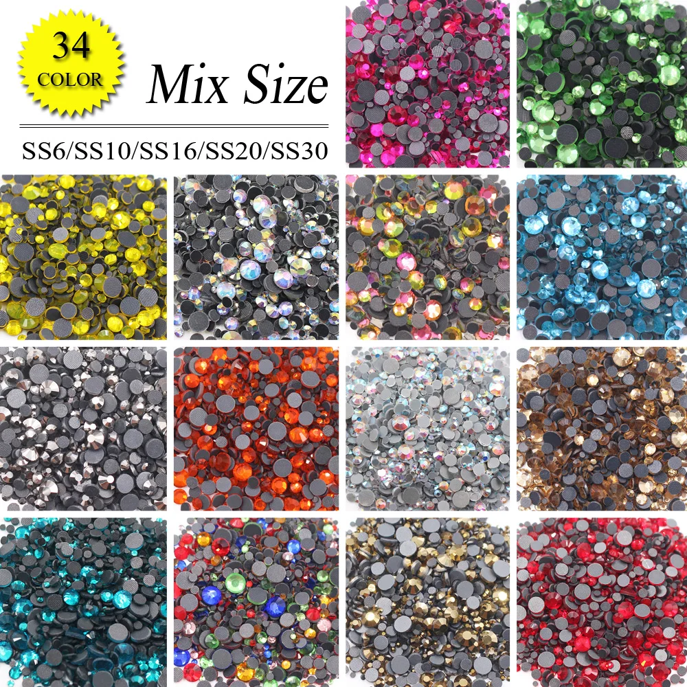 1000 шт./2500 шт. стразы для одежды | Дом и сад