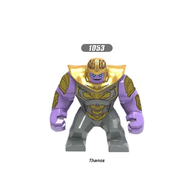 Большой Размер Фигурки Мстителей Marvel Endgame Thanos Venom Carnage Energy Stones перчатки Бэтмен Железный человек Кирпичи Строительные блоки игрушки - Цвет: Thanos