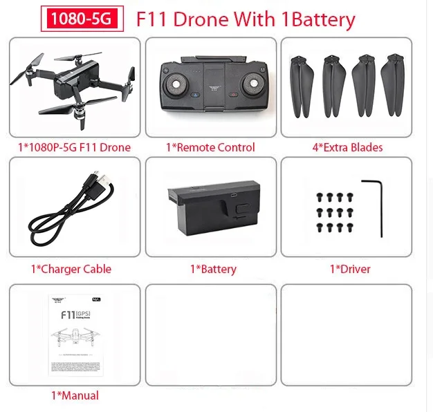 1080P Global Drone 2K бесщеточный Дрон с камерой 2K HD Follow Me Квадрокоптер Профессиональный gps дроны VS FIMI X8 SE E520S F11 PRO - Цвет: 1080P