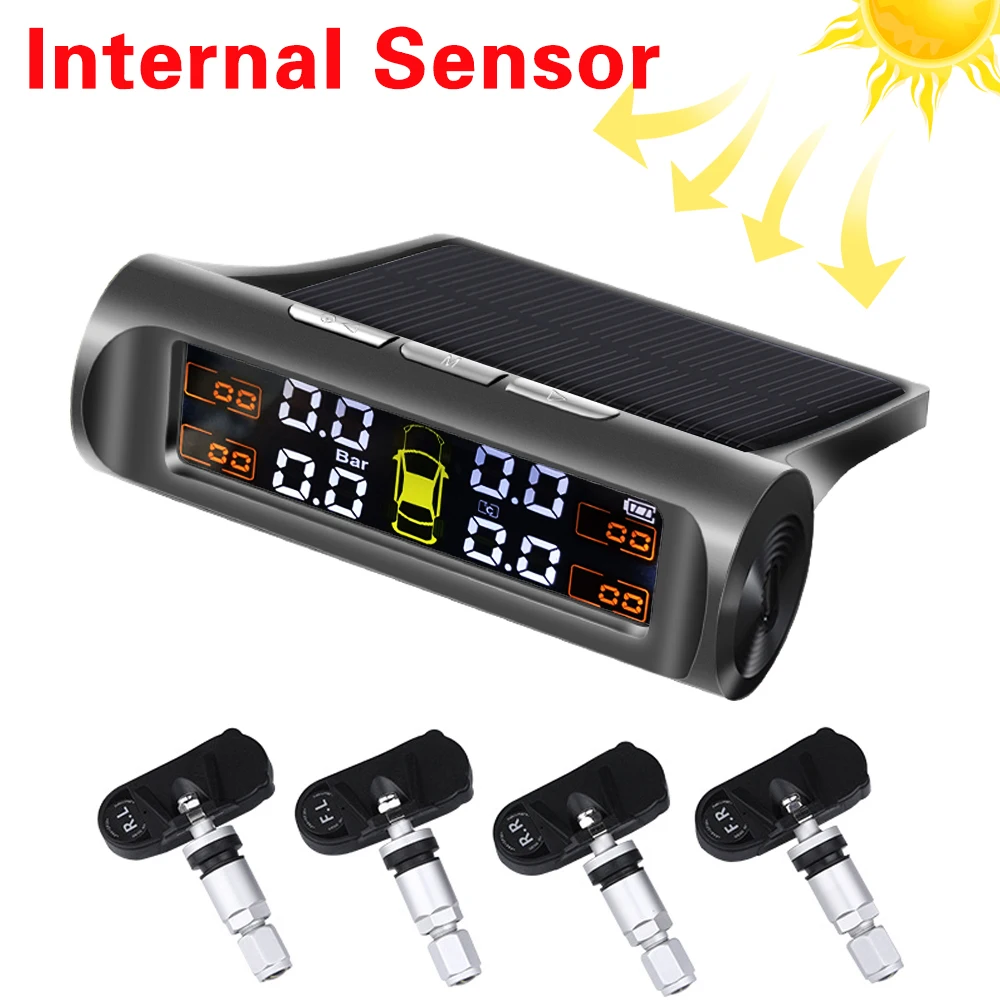 

Система Контроля Давления В Шинах TPMS На Солнечной Энергии С 4 Внутренними И Внешними Датчиками