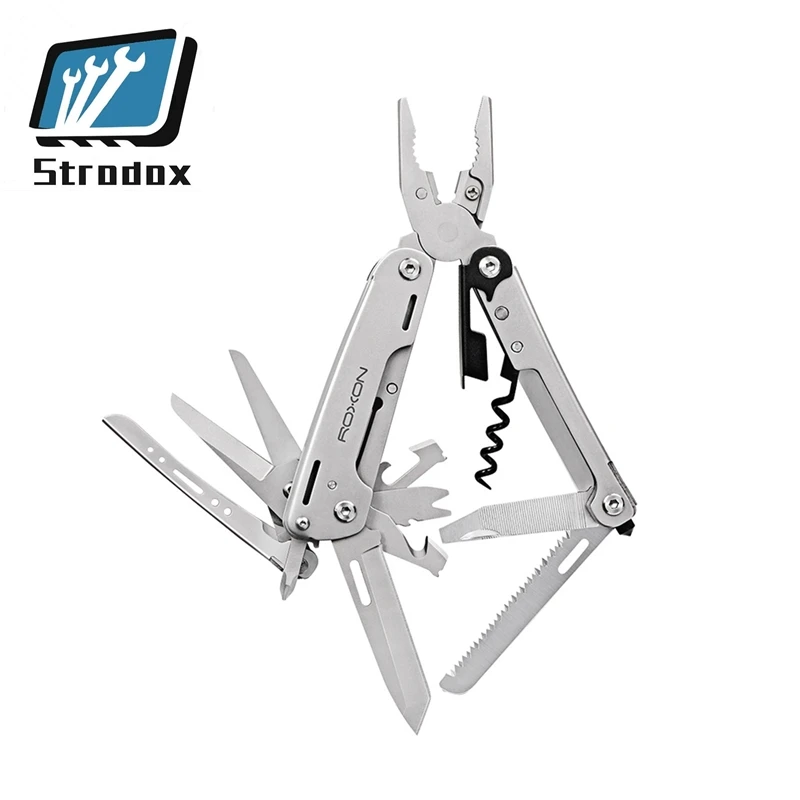 Карманный многофункциональный инструмент со вставными ножами складные