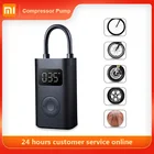 Портативный автомобильный воздушный компрессор Xiaomi Mijia, электрический насос с умным светодиодным индикатором для обнаружения шин, мотоциклов, велосипедов, шаров