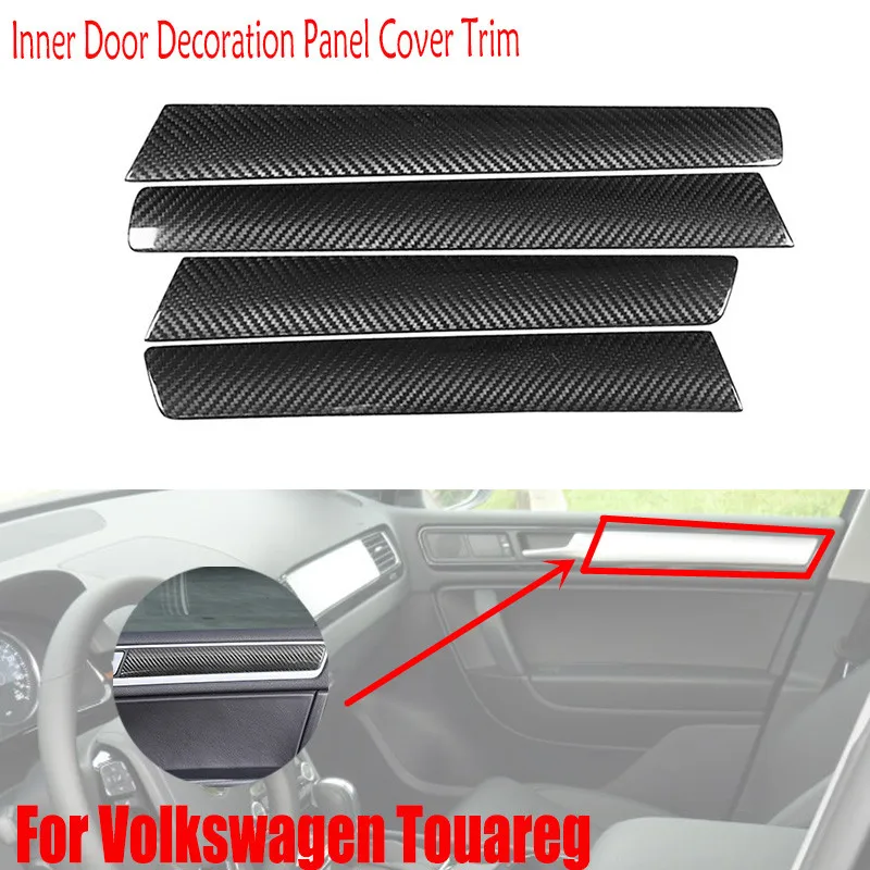 

Внутренняя отделка внутренней двери из углеродного волокна для Volkswagen VW Touareg 2011-2018 OEM