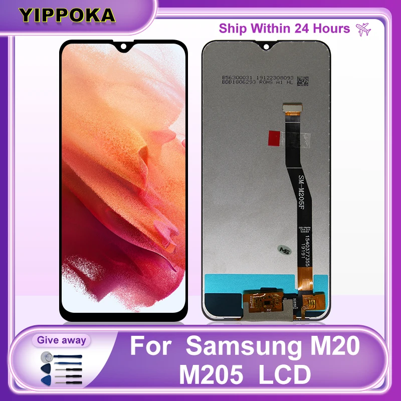 

Original For Samsung Galaxy M20 2019 LCDM205 SM-M205 SM-M205FN Display Touch Screen Digitizer Replacement Parts Display