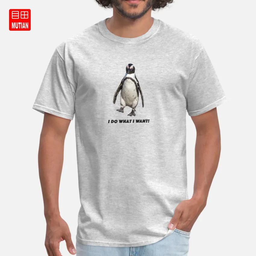 Пингвин I do what want футболка cool quote arctic nature lovers фото Антарктида | Мужская одежда