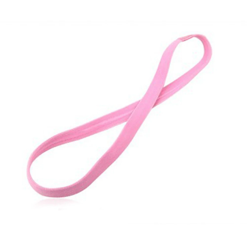 

New Candy Color Women Men Yoga Hair Bands Anti-slip Elastic Rubber Thin Sport Headband Fashion Hair Accessories Football Running