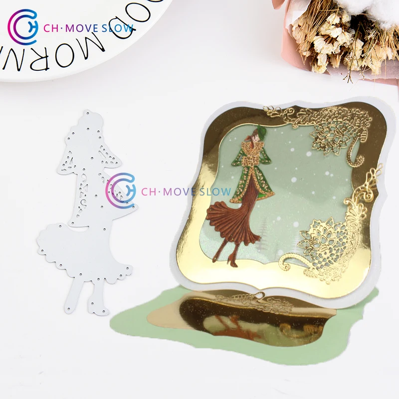 CH трафарет женщины металла резки штампы для скрапбукинга Украшение альбома с