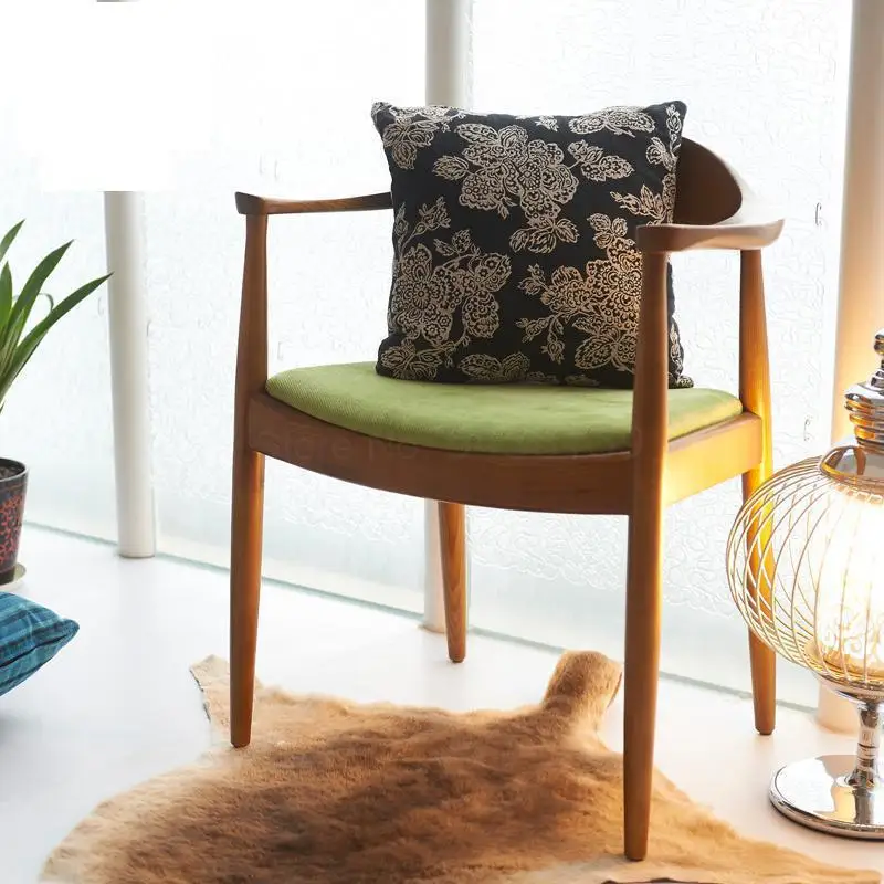 Американский обеденный стул из массива дерева президент Кеннеди кресло в