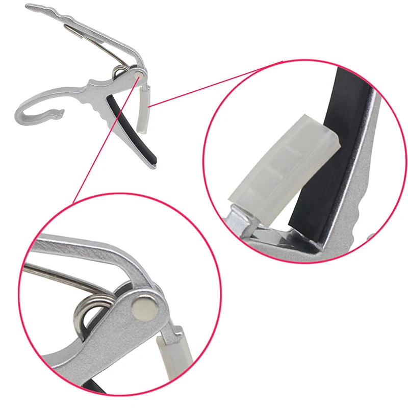 

Professional Ukulele Guitar Acoustic Tune Quick Change Trigger Guitar Capo Key Clamp Colors Metal Capo