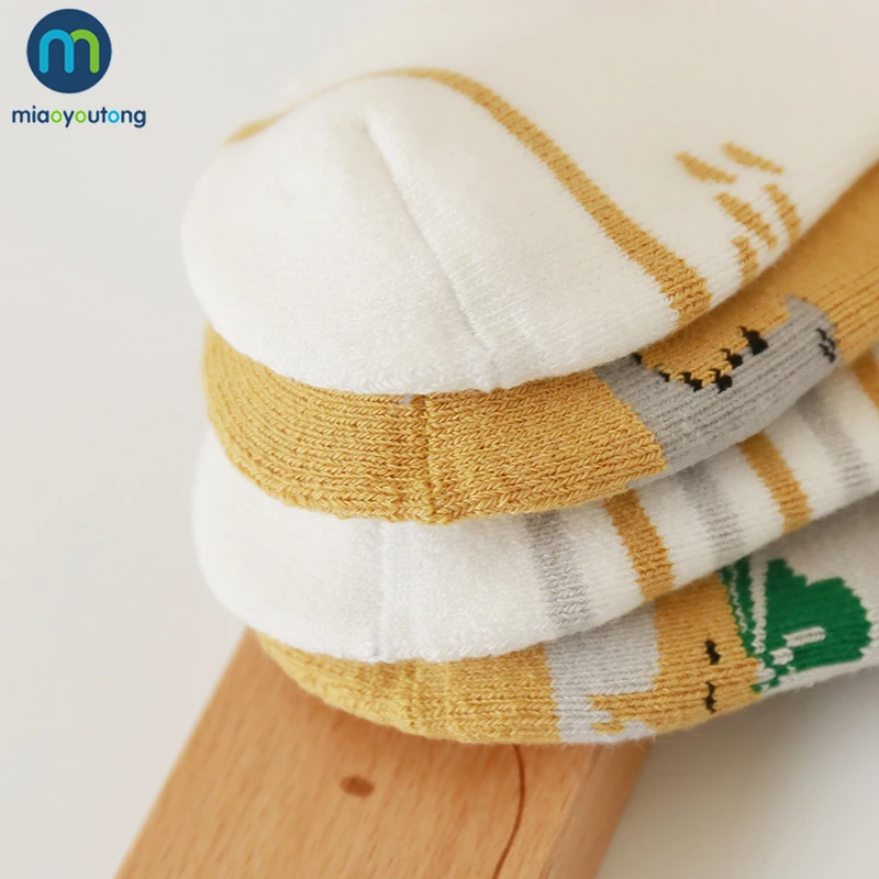 

4 Pairs Cotton Newborn Terry Socks for Baby Winter Warm Thick Baby Girls Boys Socks Solid Infant Clothes Accessories Miaoyoutong