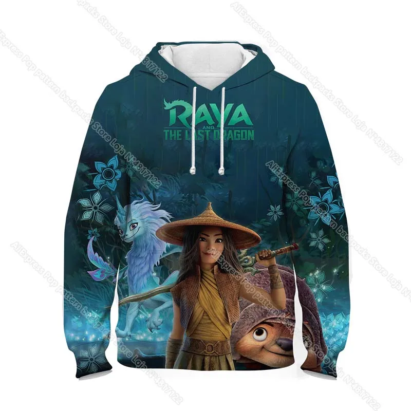 

Raya and the Last Dragon 3D Kids Hoodies Sudadera Spring Autumn Children Cartoon Anime Sweatshirts Boys Girls Toddler Pullovers