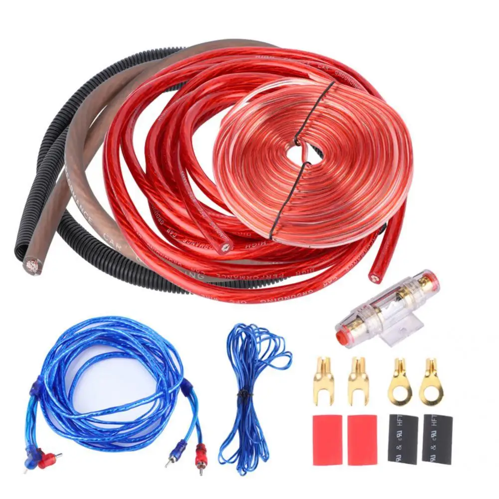 

1 Set Stable Performance 2800W Anti-interference PVC Car Audio Subwoofer Wire Car Audio Subwoofer Wire for Vehicle