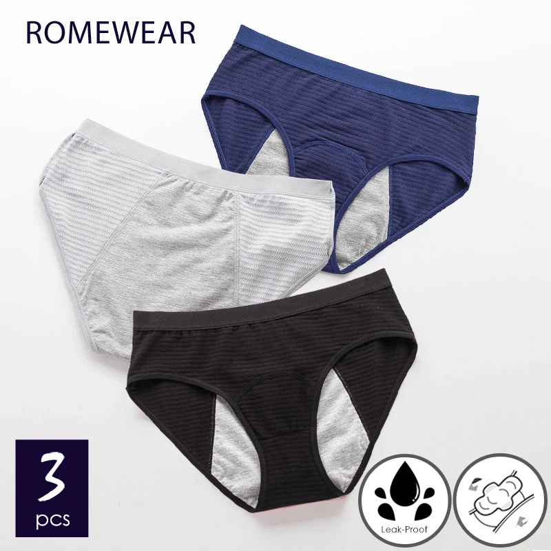 

Сетчатые хлопковые трусики больших размеров для женщин и девочек, менструальные трусики для менструаций, герметичные трусы для женщин, нед...