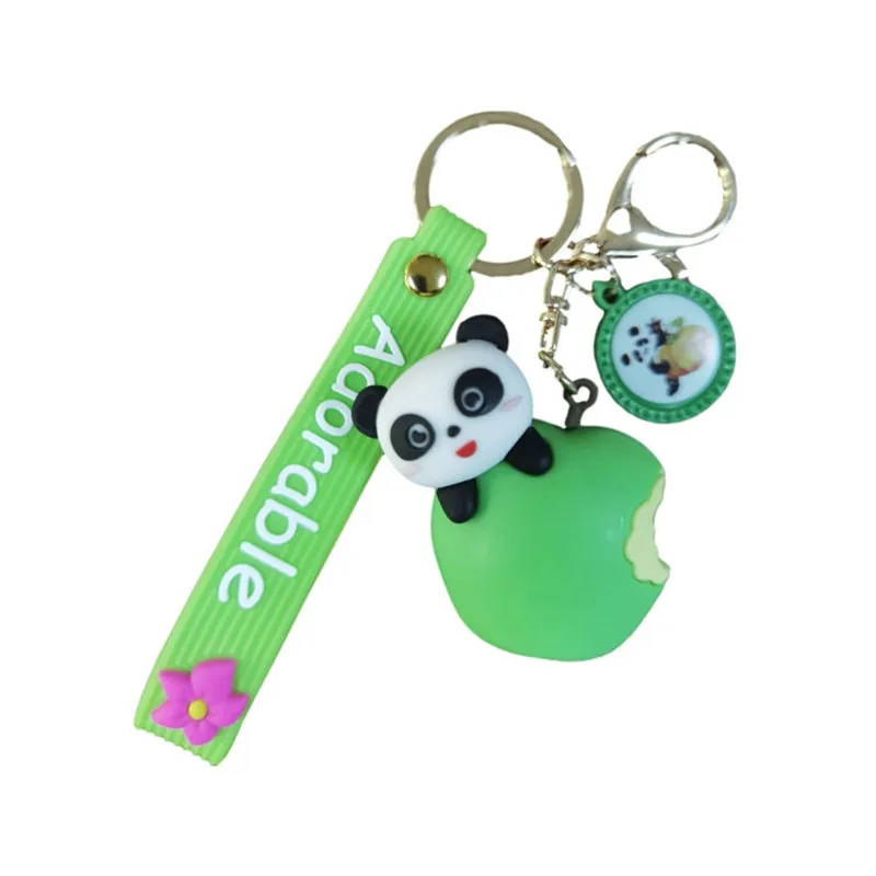 1 шт. брелок для ключей кавайная панда сумка Подвеска аксессуары милые Мультяшные