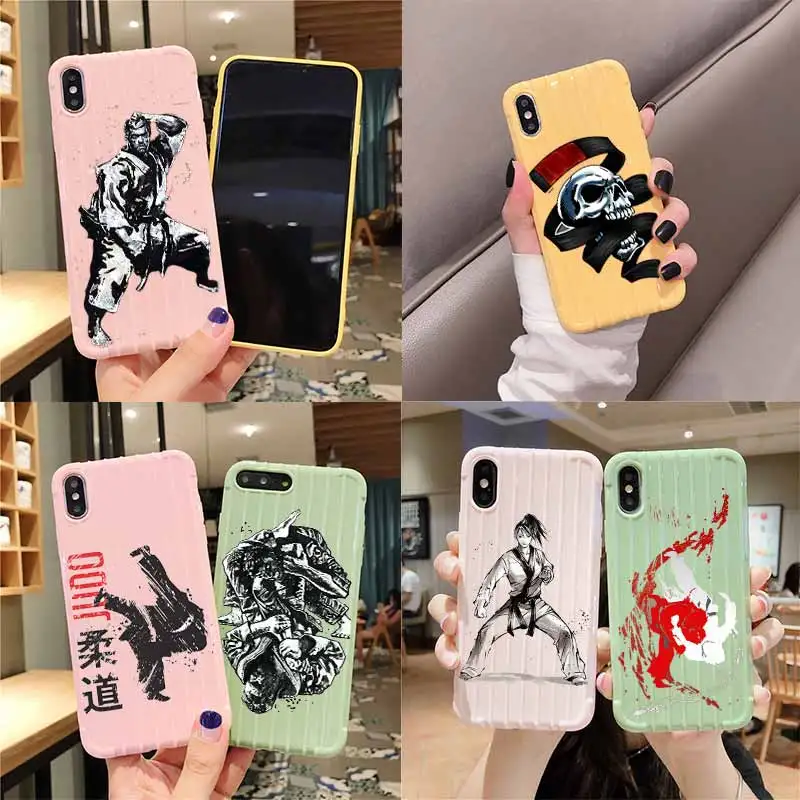 Janpan Judo чемодан на колесиках текстурный чехол для телефона IPhone 11 Pro Max X XS MAX 8 7 6S Plus