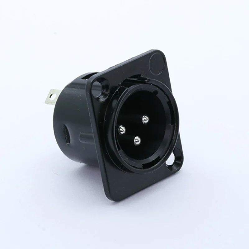 Новое поступление никелированные штырьковые ножки 3PIN XLR панельный адаптер