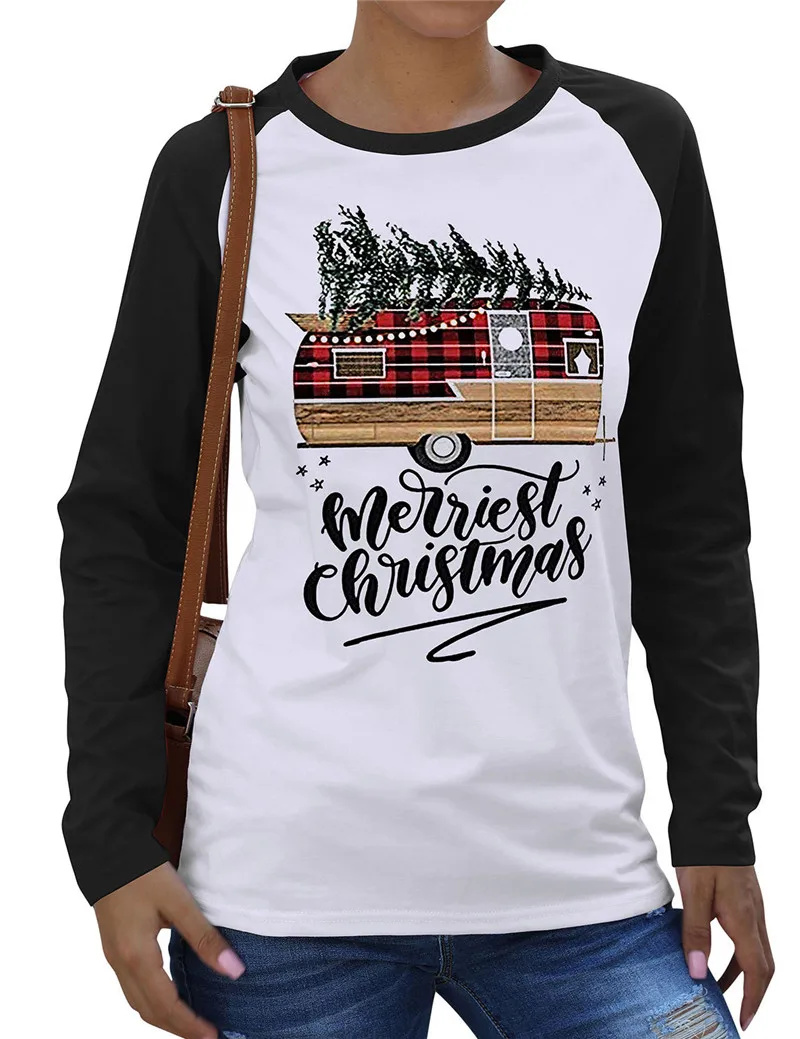 

Женская футболка с круглым вырезом и рукавом реглан