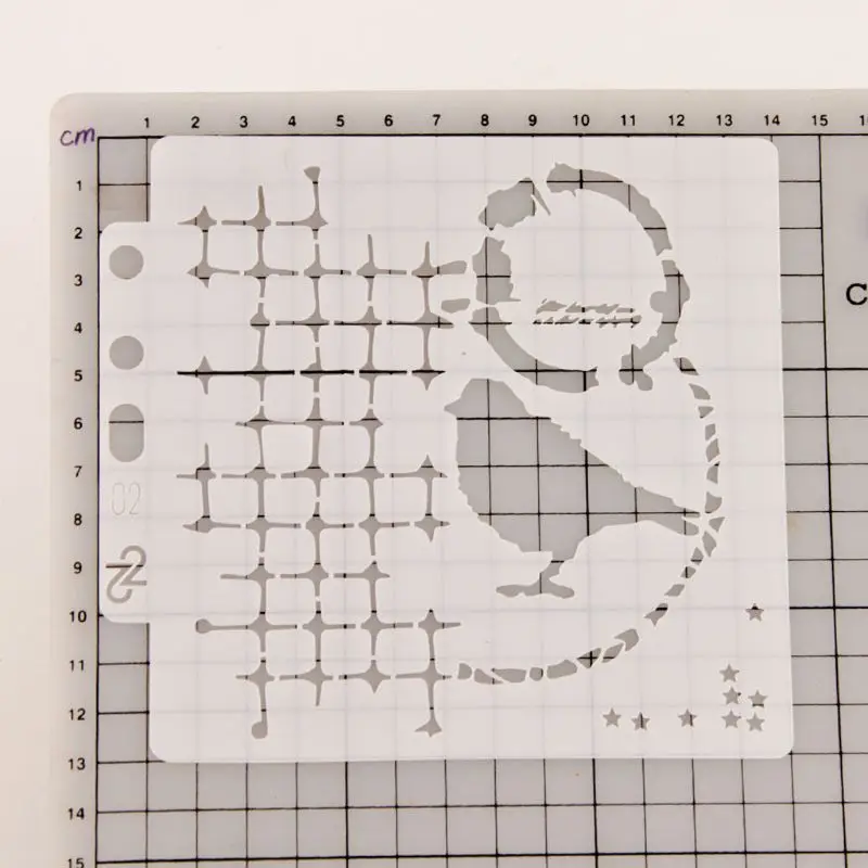 Птица цветок трафареты для дома шаблон картина Скрапбукинг штампующий альбом