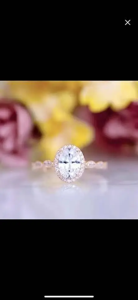 

Customized items Classic 2 Moissanit ring Brilliant Cut jewelry .Wedding ring Engagement 585 wedding ring and engagement