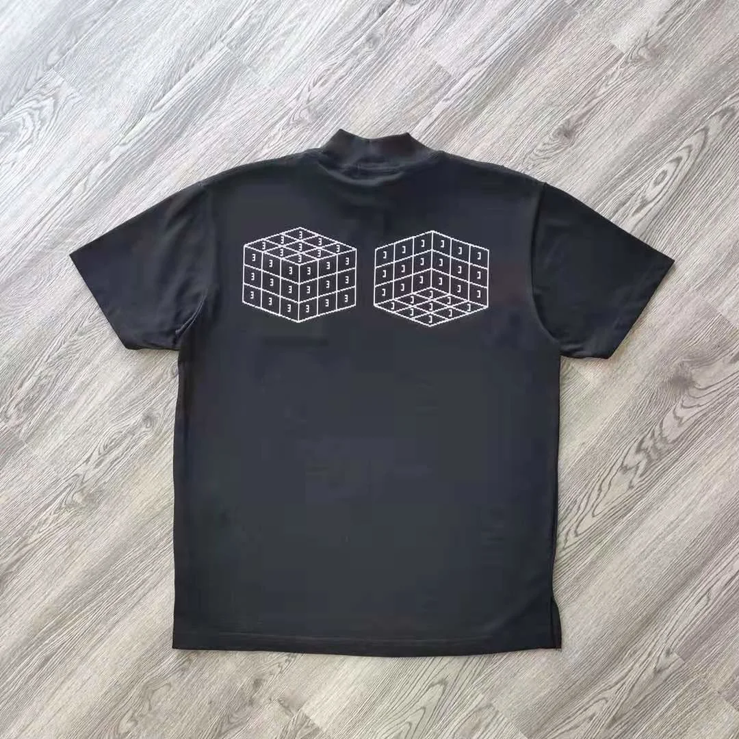 

High Street Brand C.E Rubik's Cube Print Oversized T-shirt Men's T-shirt Women's T-shirt Streetwear Men's Clothing Y2k