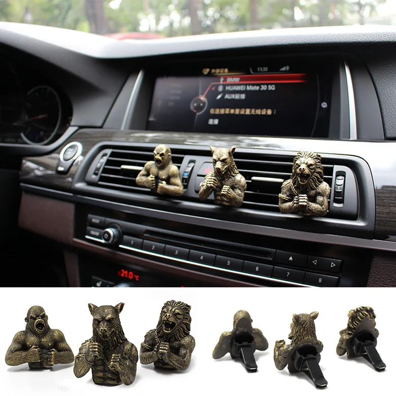 

Animal fighting Diffuser Car Decor Aromatherapy Set Car Perfume Fragrance Clip Auto Vent Air Freshener Scent Parfum Diffuser