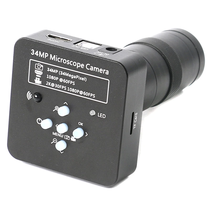 1080P 34MP 60FPS HDMI/USB фото-магнитофон микроскоп камера увеличительное стекло 100X 180X 300X