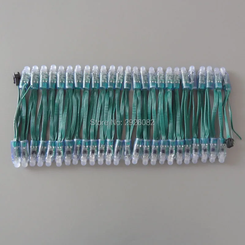 18AWG провод 50 шт./струна DC5V адресный 12 мм WS2811 Светодиодный пиксельный узел цифровой