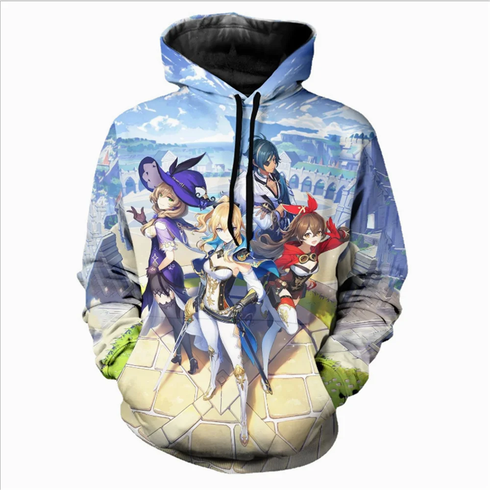 

Толстовка унисекс с круглым вырезом, брендовая Повседневная Уличная модная кофта с 3D-принтом аниме в стиле Харадзюку, осень/зима