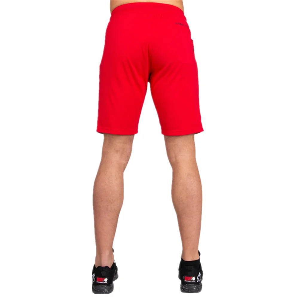 Повседневные спортивные мужские шорты с принтом для фитнеса бодибилдинга