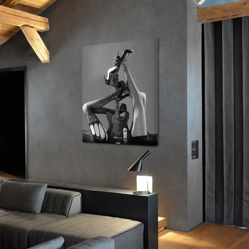 Визуальный художественный Декор черно белый сексуальный настенный декор