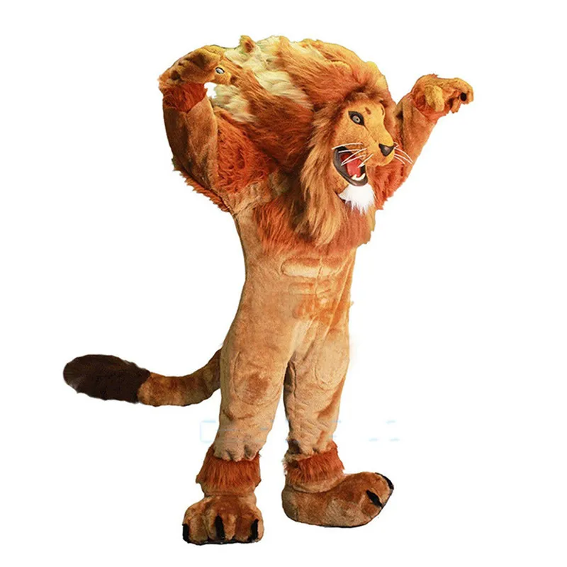 

Костюм для косплея льва, Рождественский, карнавальный, для представлений, талисман, для Хэллоуина, для взрослых, для дня рождения, вечеринки,...