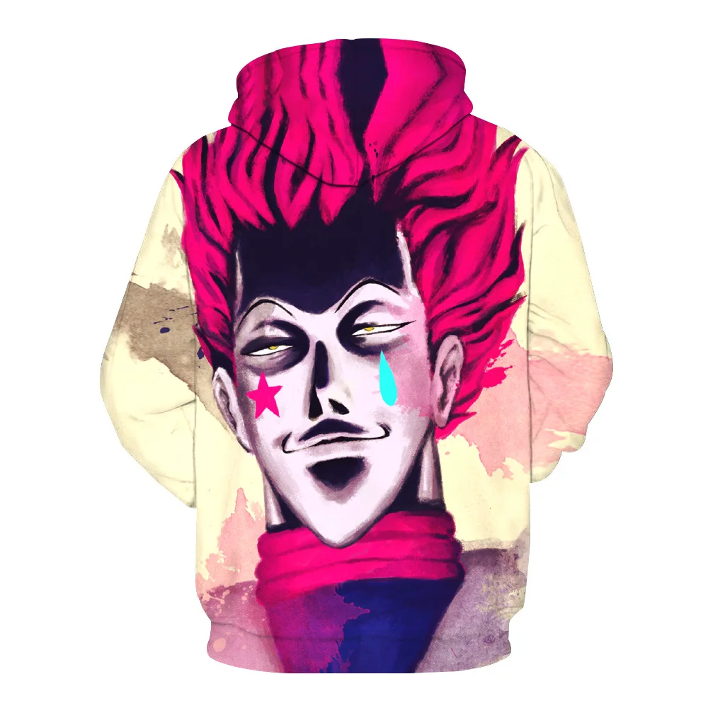 

Hunter X Hunter Hisoka Death Pocket Pullover Hoody Men/Women Hip Hop Print 3D Sweatshirt Character Hoodie Tracksuits S-5XL