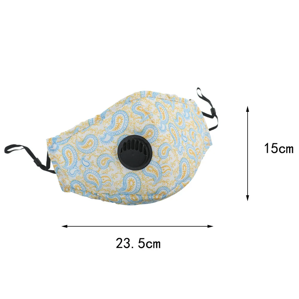 Мужская и женская хлопковая маска с защитой от пыли загрязнения воздуха дышащий