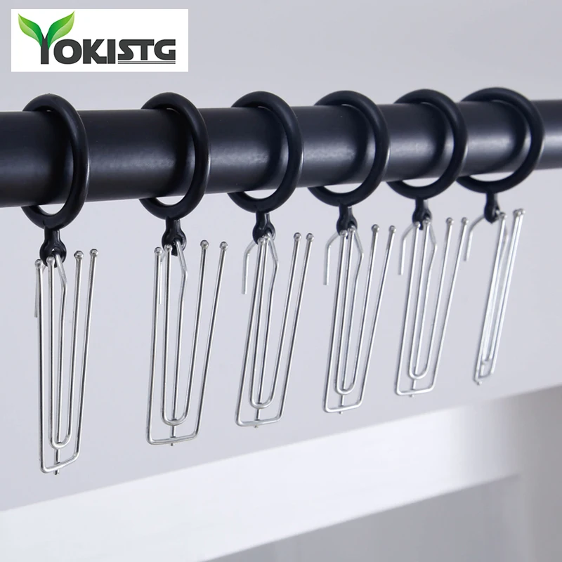 

YokiSTG Stainless Steel Four Claws Curtain Hooks High Quality Fasteners For Curtain Metal Curtain Accessory For Tracks And Rail