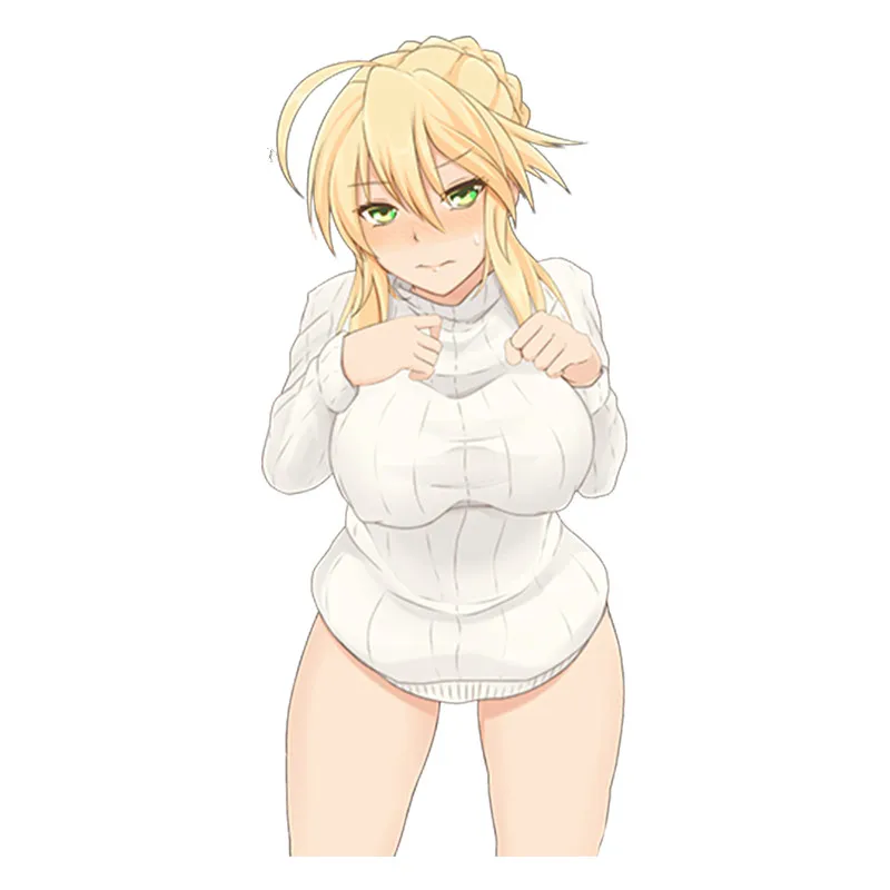 13 см пикантные застенчивой Fate Grand для Artoria Пендрагон Lancer окна автомобиля
