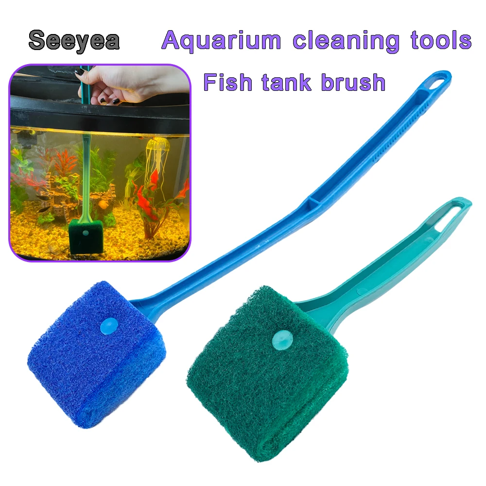 

Aquarium Fish Tank Glass Sponge Cleaning Brush Floating Cleaning Window Seaweed Scraper Cleaner Turtle Tank Accessories Tools