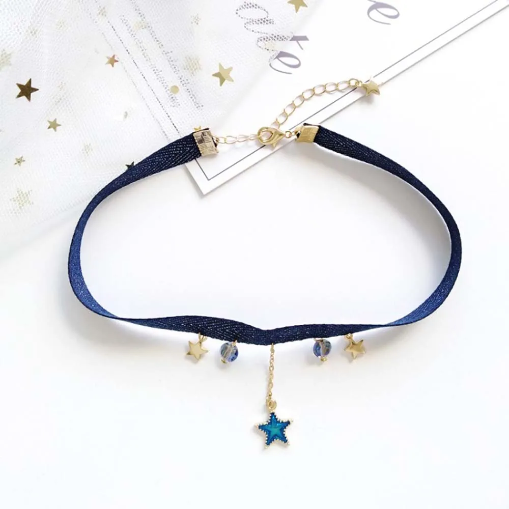 1 шт. в стиле Харадзюку милое бархатное колье с ленточным плетением женская