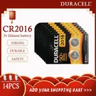 14 шт., оригинальный аккумулятор для батареек DURACELL CR2016, 3 в, литиевые батареи для часов, игрушек, компьютера, калькулятор, управление DLCR 2016