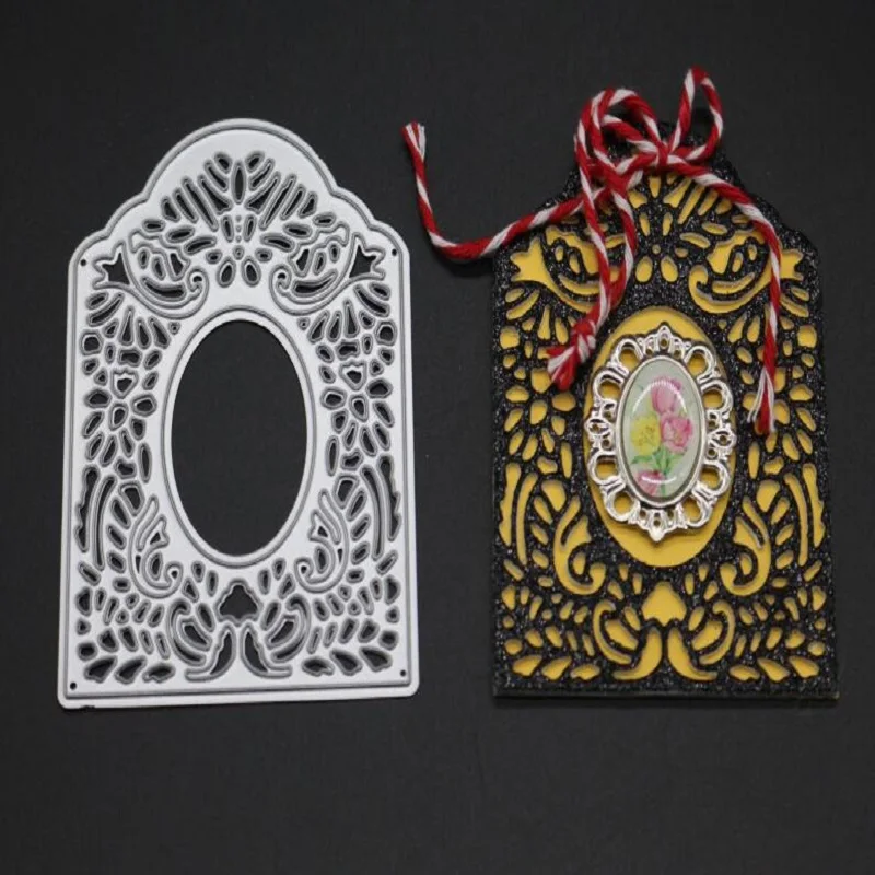 2 design tag dies scrapbooking for metal cutting albulm photo decorative card making stamps and embossing die new arrival | Дом и сад